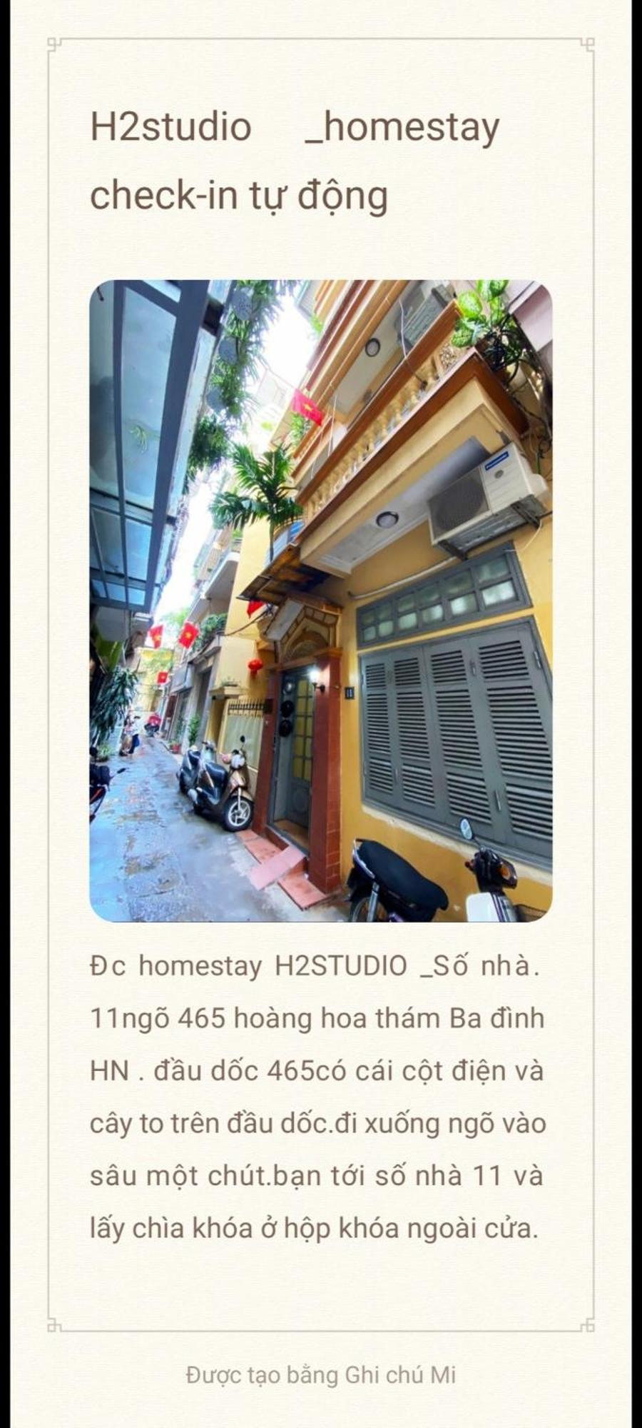 Căn hộ H2studio Check-in Tu Dong 302 *